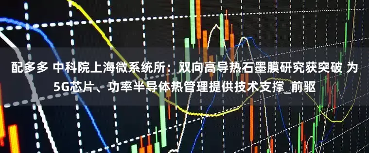 配多多 中科院上海微系统所：双向高导热石墨膜研究获突破 为5G芯片、功率半导体热管理提供技术支撑_前驱