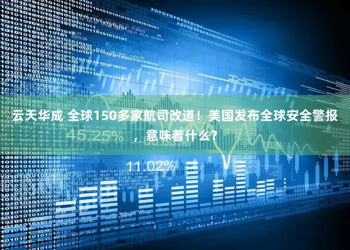 云天华成 全球150多家航司改道！美国发布全球安全警报，意味着什么？
